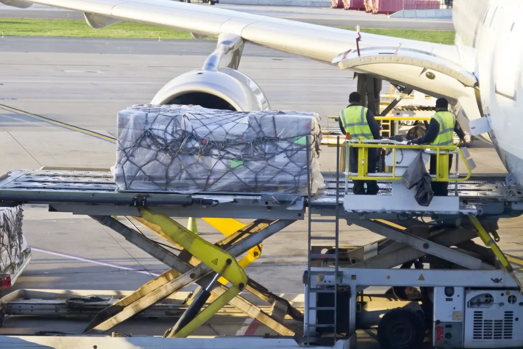 Loading Cargo Onto Plane