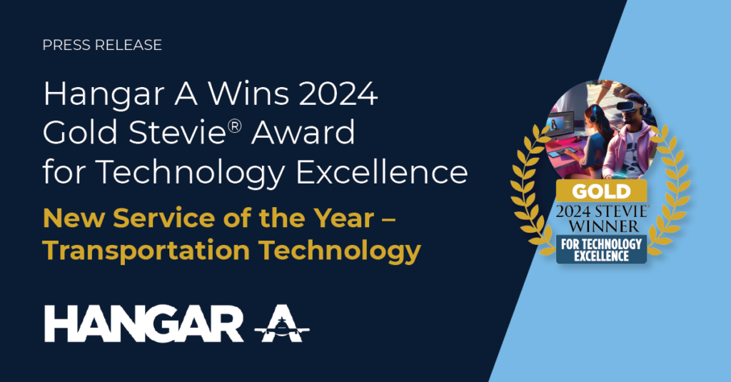 Hangar A Wins 2024 Stevie Award